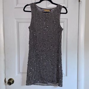 Alice + Olivia silk sequin beaded dress. Size S